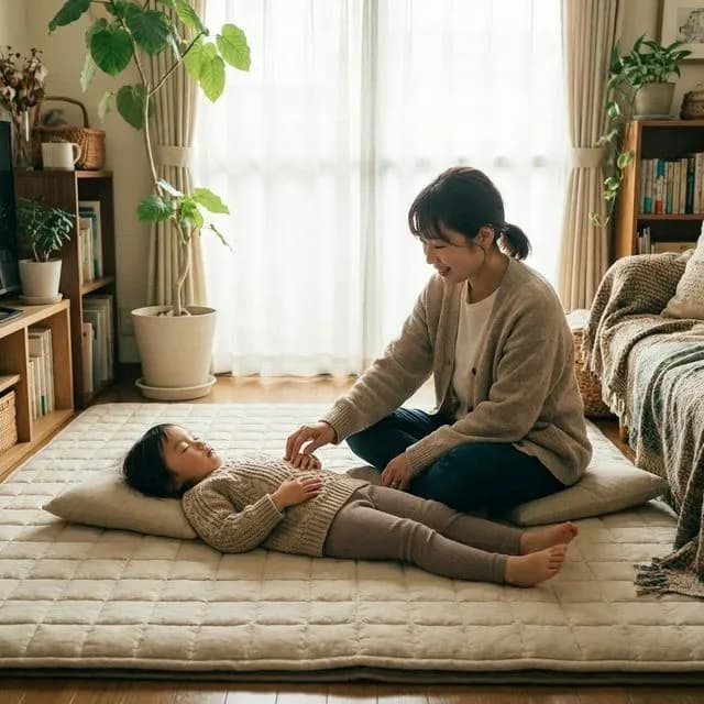 Tiener tijdens relaxatietherapie